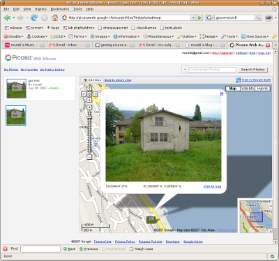 geotaged picasa image